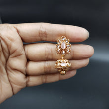 Choker Gold Look Necklace Set 3567-28 - Dazzles Jewellery