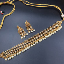 Choker Antique Necklace Set 3618-28 - Dazzles Jewellery