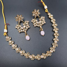 Round Neck Antique Necklace Set 3667-28 - Dazzles Jewellery