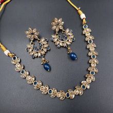 Round Neck Antique Necklace Set 3667-28 - Dazzles Jewellery