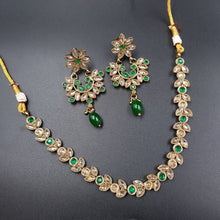 Round Neck Antique Necklace Set 3667-28 - Dazzles Jewellery
