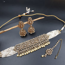 Choker Antique Necklace Set 3676-28 - Dazzles Jewellery