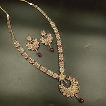 Long Neck Antique Necklace Set 3668-28 - Dazzles Jewellery