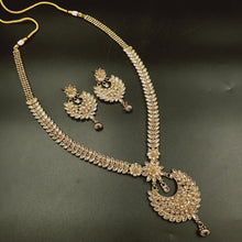 Long Neck Antique Necklace Set 3668-28 - Dazzles Jewellery