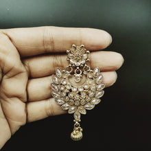 Long Neck Antique Necklace Set 3668-28 - Dazzles Jewellery