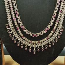 Long Neck Antique Necklace Set 3669-28 - Dazzles Jewellery