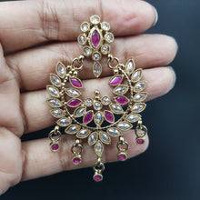 Long Neck Antique Necklace Set 3669-28 - Dazzles Jewellery