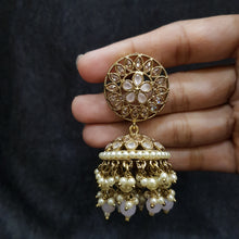 Jhumki Antique Earring 3938-28 - Dazzles Jewellery