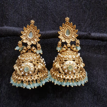 Jhumki Antique Earring 3903-28 - Dazzles Jewellery