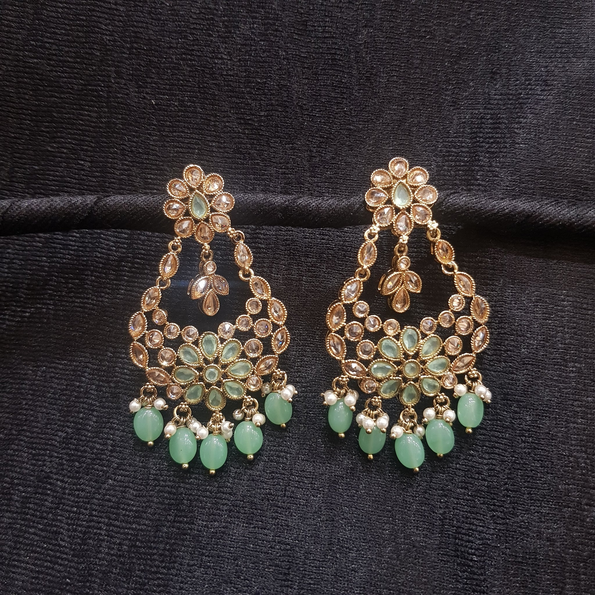 Chandbali Antique Earring 3941-28 - Dazzles Jewellery