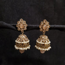 Jhumki Antique Earring 3937-28 - Dazzles Jewellery