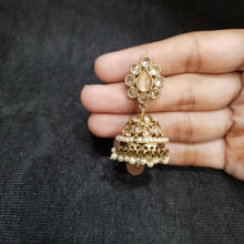 Jhumki Antique Earring 3937-28 - Dazzles Jewellery