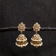 Jhumki Antique Earring 3937-28 - Dazzles Jewellery