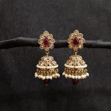 Jhumki Antique Earring 3937-28 - Dazzles Jewellery