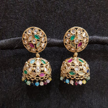 Jhumki Antique Earring 3960-28 - Dazzles Jewellery