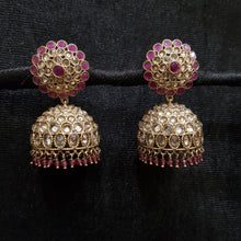 Jhumki Antique Earring 3961-28 - Dazzles Jewellery