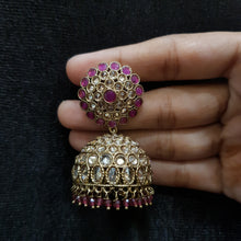 Jhumki Antique Earring 3961-28 - Dazzles Jewellery