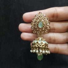 Jhumki Antique Earring 3939-28 - Dazzles Jewellery