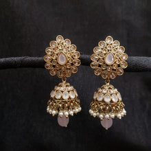 Jhumki Antique Earring 3939-28 - Dazzles Jewellery