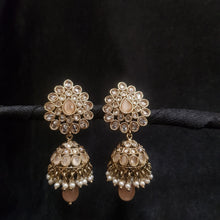 Jhumki Antique Earring 3939-28 - Dazzles Jewellery