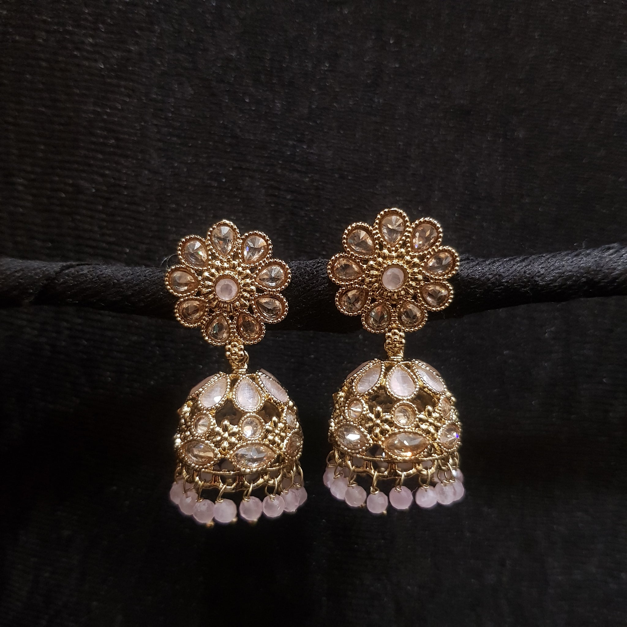 Jhumki Antique Earring 3959-28 - Dazzles Jewellery