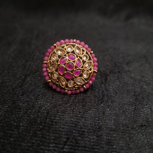 Antique Gold Finish Ring 4002-28 - Dazzles Jewellery