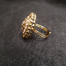 Antique Gold Finish Ring 4001-28 - Dazzles Jewellery