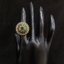 Antique Gold Finish Ring 4001-28 - Dazzles Jewellery