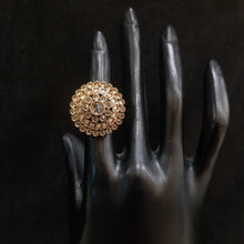 Antique Gold Finish Ring 4001-28 - Dazzles Jewellery