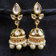 Jhumki Kundan Earring 3995-28 - Dazzles Jewellery