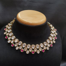 Round Neck Kundan Necklace 4257-68 - Dazzles Jewellery