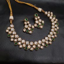 Round Neck Kundan Necklace 4257-68 - Dazzles Jewellery
