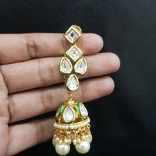 White Kundan Necklace Set - Dazzles Jewellery
