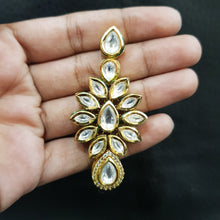 White Kundan Earring - Dazzles Jewellery