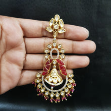Ruby Kundan Earring - Dazzles Jewellery
