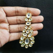 White Kundan Earring 15589-2736 - Dazzles Jewellery