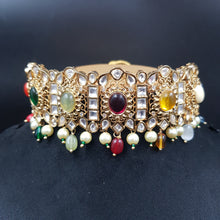 Choker Kundan Necklace Set 5235-34 - Dazzles Jewellery