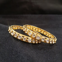 Pack of 2 White Bangles/Kada 6423 - Dazzles Jewellery