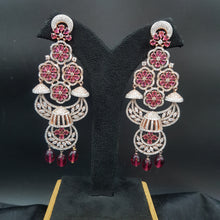 Ruby Zircon/AD Earring - Dazzles Jewellery