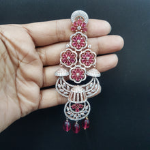 Ruby Zircon/AD Earring - Dazzles Jewellery
