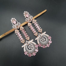 Pink Zircon/AD Earring - Dazzles Jewellery