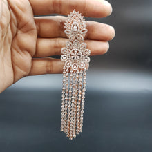 Rose Gold Zircon/AD Earring - Dazzles Jewellery