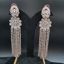 Rose Gold Zircon/AD Earring - Dazzles Jewellery