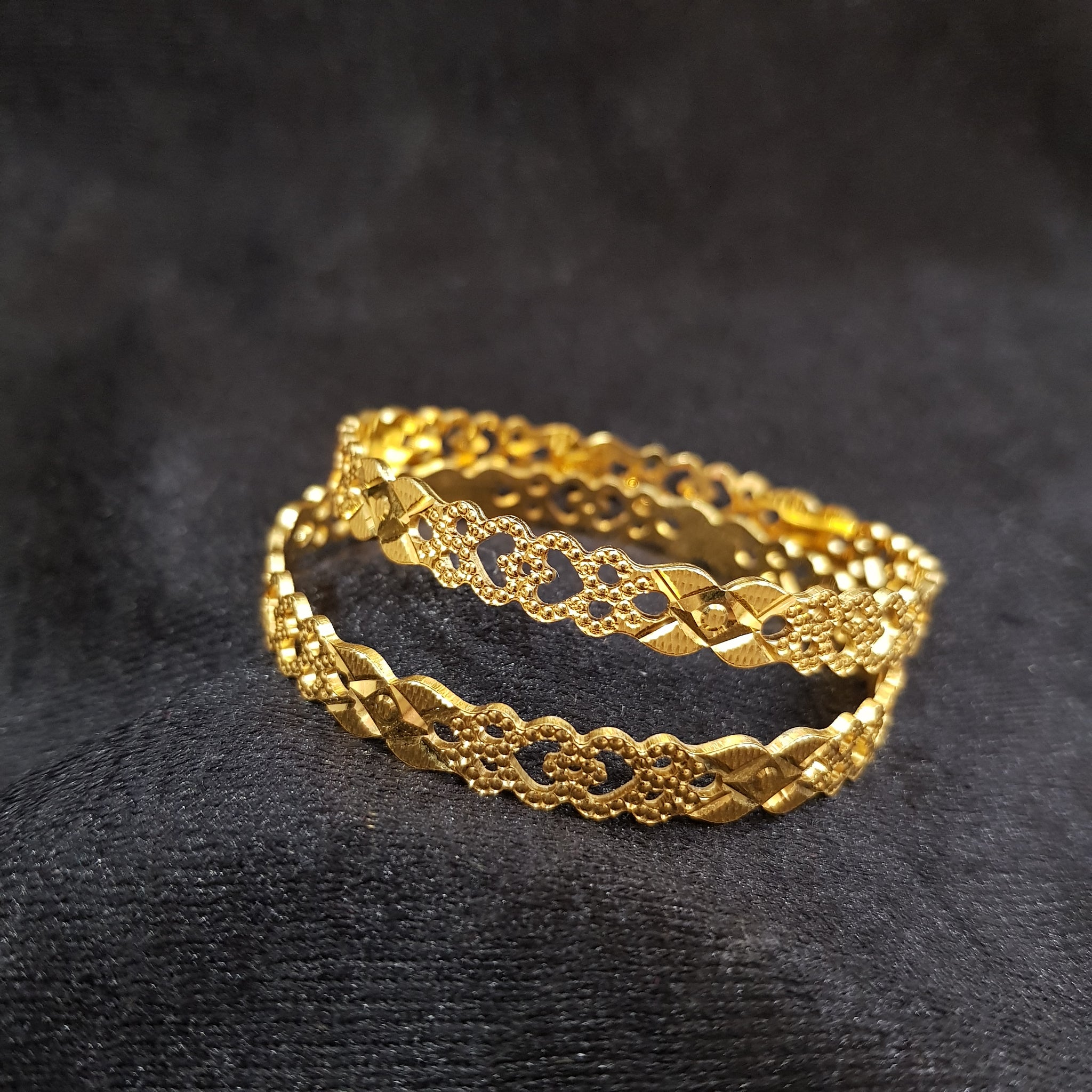 Gold Plated Bangles/Kada 5796-9861 - Dazzles Jewellery