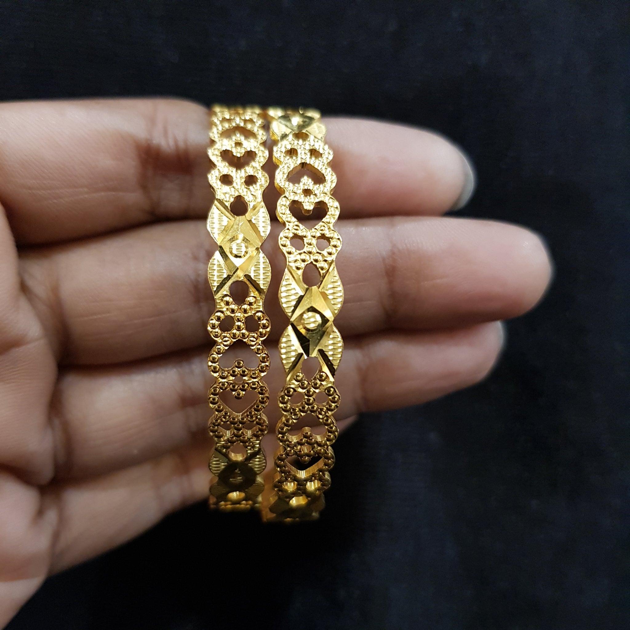 Gold Plated Bangles/Kada 5796-9861 - Dazzles Jewellery