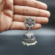 Long Neck Oxidized Necklace Set 4332-81 - Dazzles Jewellery