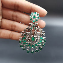 Green Oxidized Earring - Dazzles Jewellery