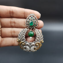 Green Oxidized Earring - Dazzles Jewellery