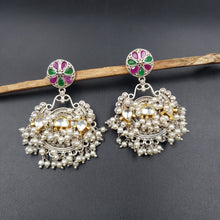 Danglers Oxidized Earring 4702-59 - Dazzles Jewellery