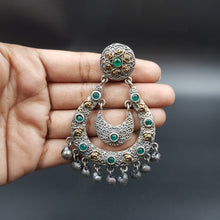Green Oxidized Earring - Dazzles Jewellery